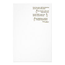 Psalm 100:4-5 stationery