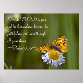 Psalm 100:5 poster