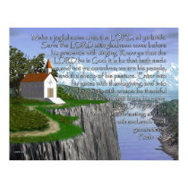 Psalm 100 (Wide Version) posters