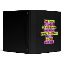 Psalm 105:1 Binder