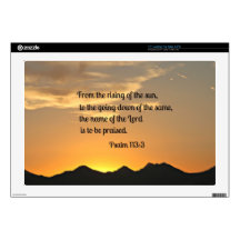 Psalm 113:3 decals for laptops