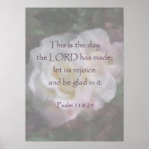 Psalm 118:24 ~ Let us Rejoice Poster