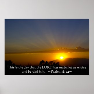Psalm 118: 24 posters