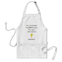 Psalm 118.25 The day the LORD has made Apron