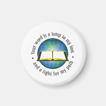 Psalm 119:105 Refrigerator Magnet