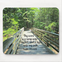 Psalm 119:105 Thy word is a lamp... Mousepad