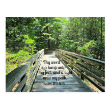 Psalm 119:105 Thy word is a lamp... Postcards
