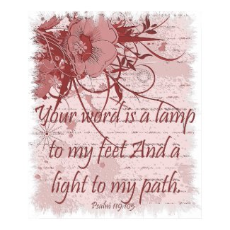 Psalm 119 Bible Verse Christian Poster print