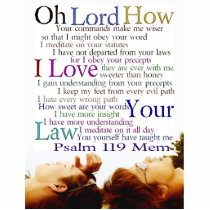 Psalm 119 Mem Thoughtful Photo Cut Outs