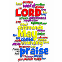 Psalm 119 Taw White photo sculptures by word_clouds Psalm 119 Taw White photo sculptures