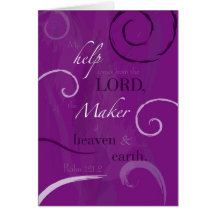 Psalm 121:2 card