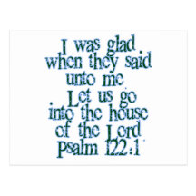 Psalm 122:1 post card