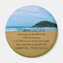 Psalm 139: 9-10 BEAUTIFUL BIBLICAL QUOTATION Refrigerator Magnet