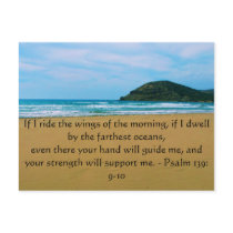 Psalm 139: 9-10 BEAUTIFUL BIBLICAL QUOTATION Post Cards