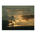 Psalm 139 v 2 | Inspirational Words Post Cards