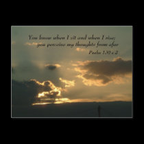 Psalm 139 v 2 | Inspirational Words postcards by celtxian Psalm 139 v 2 | Inspirational Words postcards