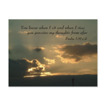 Psalm 139 v 2 | Inspirational Words postcards by celtxian Psalm 139 v 2 | Inspirational Words postcards