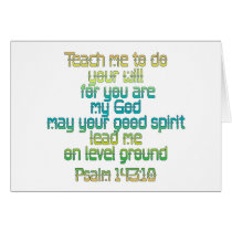 Psalm 143:10 cards
