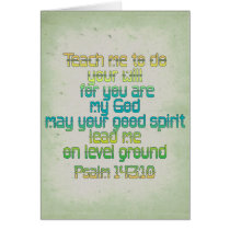 Psalm 143:10 card