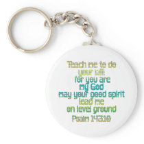 Psalm 143:10 key chains