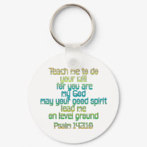 Psalm 143:10 keychains