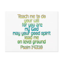 Psalm 143:10 postcards