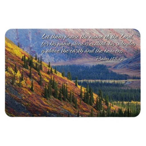 psalm-148-13-premium-magnet-zazzle