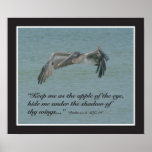 Psalm 17:8 Scripture Print