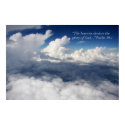 Psalm 19:1 Scripture Poster posters