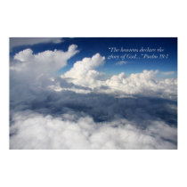 Psalm 19:1 Scripture Poster posters by cherylarogers Psalm 19:1 Scripture Poster posters