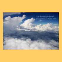 Psalm 19:1 Scripture Poster posters