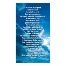 Psalm 23 - Christian Business Card