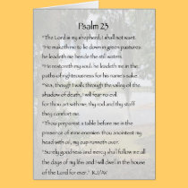 Psalm 23 Condolence Card cards
