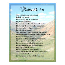 Psalm 23 Framable POSTER PRINT by RanchLady Psalm 23 Framable POSTER PRINT