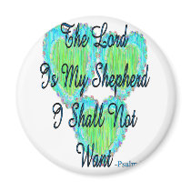 Psalm 23 hearts magnets