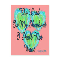 Psalm 23 hearts postcards by gailg1957 Psalm 23 hearts postcards