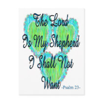 Psalm 23 hearts postcards by gailg1957 Psalm 23 hearts postcards