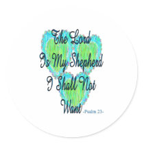 Psalm 23 hearts stickers by gailg1957 Psalm 23 hearts stickers