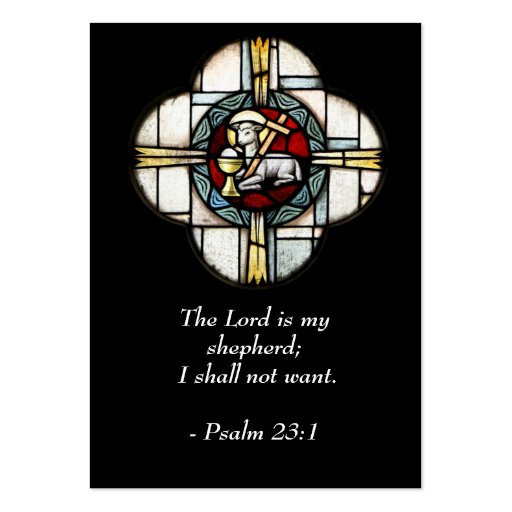 Psalm 23  - Inspirational Quotes - Wallet Card Business Card