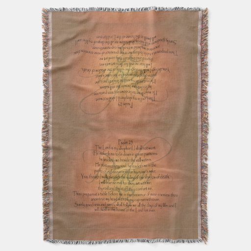 psalm 23 kjv christian bible verse religious throw zazzle psalm 23 kjv christian bible verse religious throw zazzle