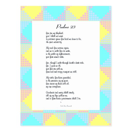 Psalm 23 funeral reading image