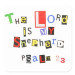 Psalm 23 Ransom Note Stickers