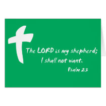 Psalm 23: The Lord is my Shepherd Greeting Cards