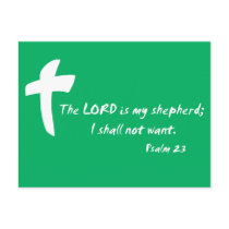 Psalm 23: The Lord is my Shepherd postcards by Parable Psalm 23: The Lord is my Shepherd postcards