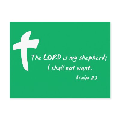 Psalm 23: The Lord is my Shepherd Postcards by Parable