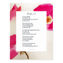 Psalm 23rd Poetry Postcard postcards