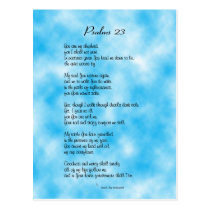 Psalm 23rd Postcard postcards