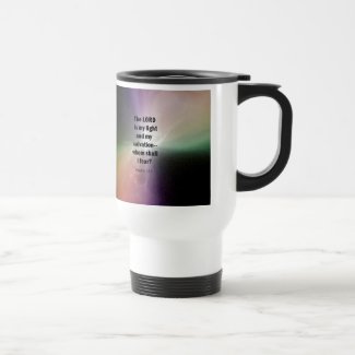 Psalm 27:1 15 oz stainless steel travel mug
