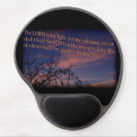 Psalm 27:1 at Dawn Black Border Gel Mouse Pad