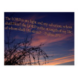 Psalm 27:1 at Dawn Post Card